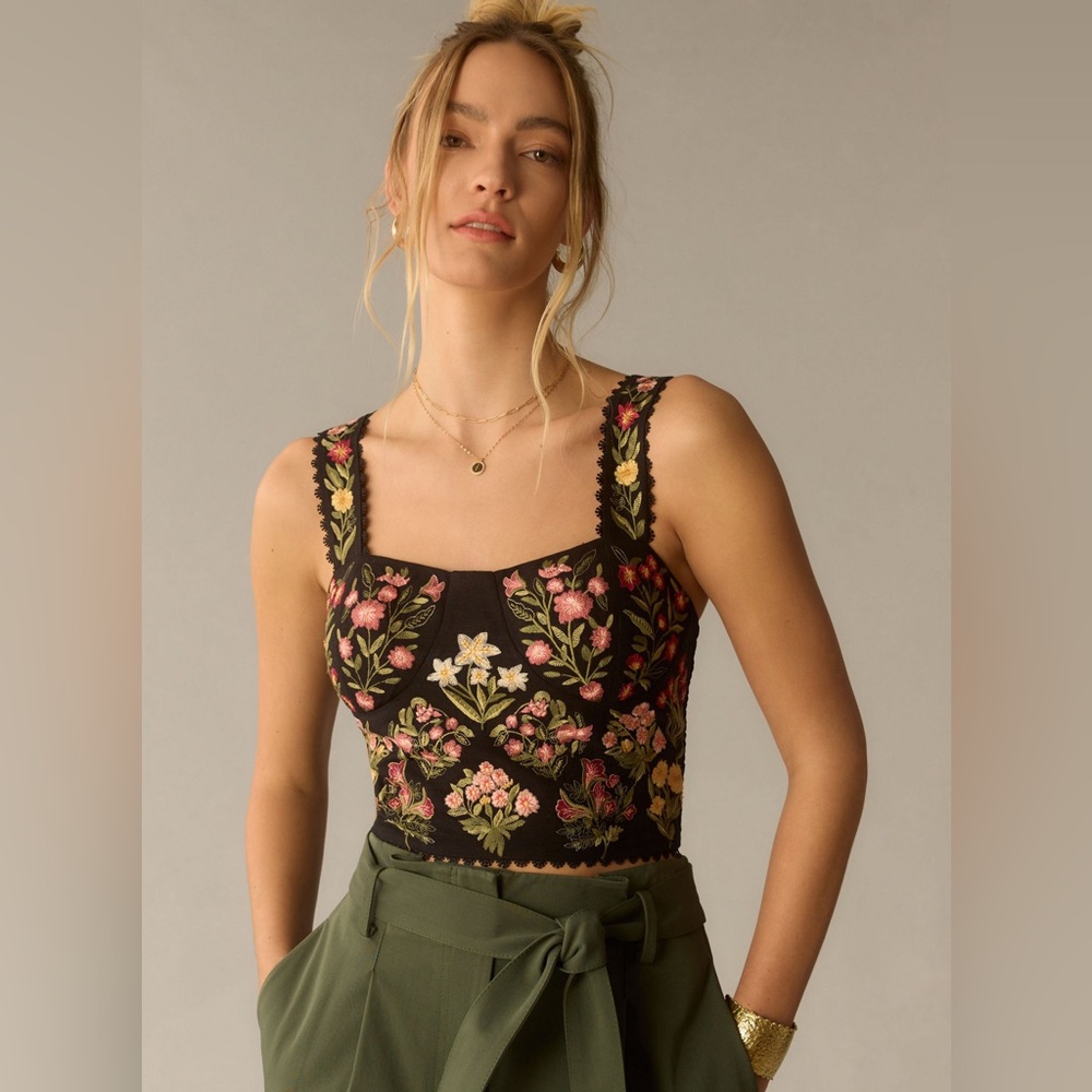 Ranna Gill Embroidered Top XS
